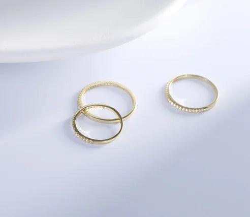 Inel Roua placat  14k lucrat manual cu diamant