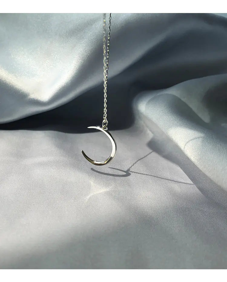 Minimalist Silver Moon